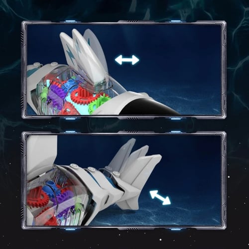 لعبة سيارة شفافة على شكل سمكة قرش ممتعة للأطفال مع...