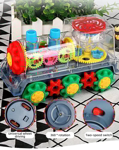 لعبة القطار الدوار بتصميم شفاف ودوران 360 درجة مع...