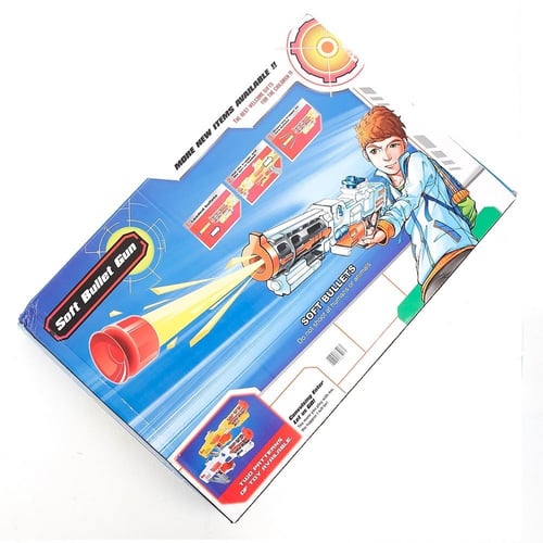 لعبة مسدس نيرف مقاس 18 بوصة مع طلقات اسفنجية ناعمة...