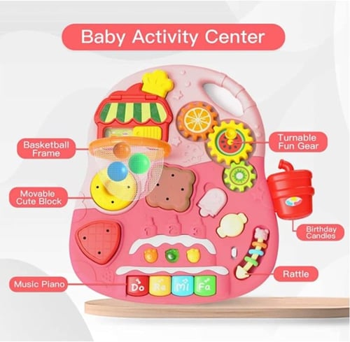 مشاية اطفال مع لوحة انشطة تعليمية مبكرة، 2 في 1 ,...