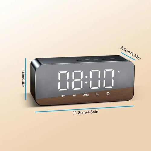 منبه مع مكبر صوت لاسلكي مع راديو Fm، بجانب السرير...