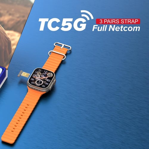 ساعة تيلزيل الذكية تي سي 5 جي بشريحة اتصال وشاشة 2...