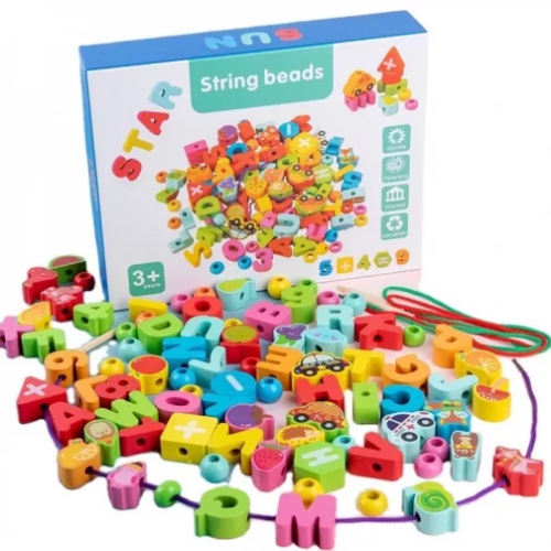 مجموعة الخرز المتنوعة: 100 قطعة لتطوير مهارات الأط...