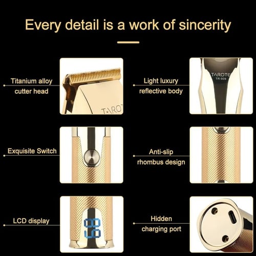 TROTE TR-809 ماكينة قص و تشذيب الشعر واللحية عالية...