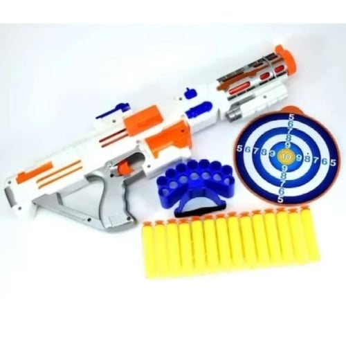 لعبة مسدس نيرف مقاس 18 بوصة مع طلقات اسفنجية ناعمة...