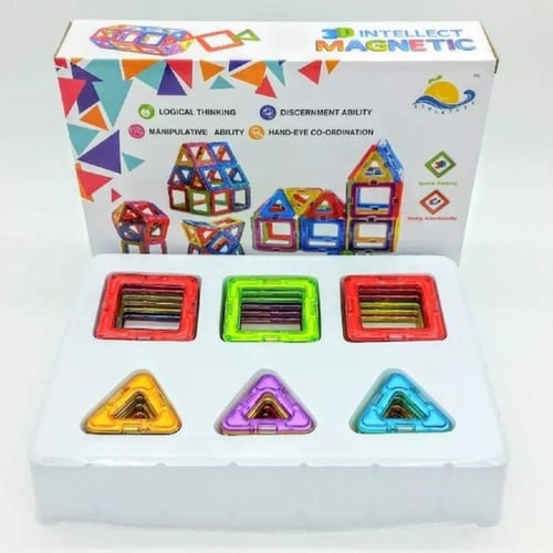 لعبة تركيب اشكال مغناطيسية بسيطة للاطفال ، 40 قطعة