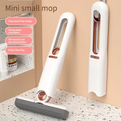 ممسحة تنظيف منزلية محمولة و سهلة الطي , إسفنجة ضغط...