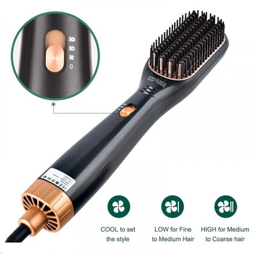 مجفف الشعر مع فرشاة الشعر المدمج , مشط فرد الشعر و...