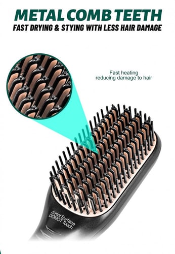 مجفف الشعر مع فرشاة الشعر المدمج , مشط فرد الشعر و...