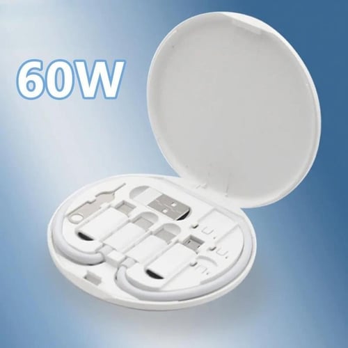 صندوق تخزيين كيبل ومحول USB، انواع متعددة للشحن، م...