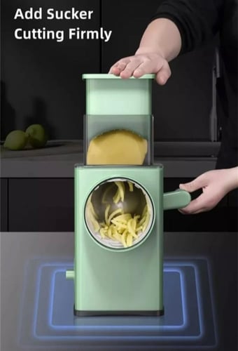 قطاعة الخضار و مبشرة الجبن الدوارة , 3 مستويات للت...