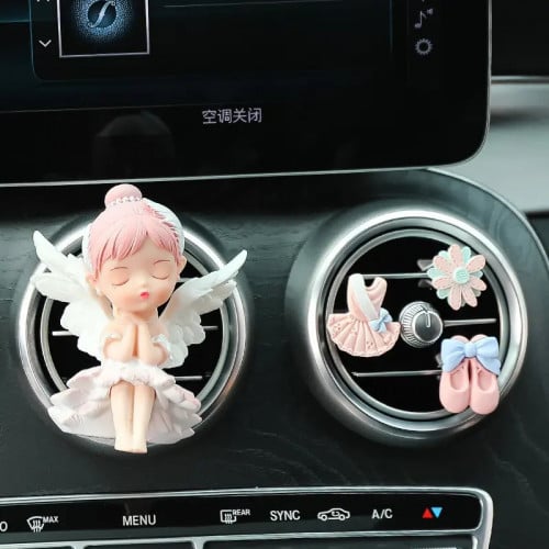 مشبك معطر للسيارة بتصميم الملاك اللطيف لتزيين فتحة...
