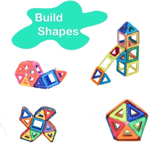لعبة تركيب اشكال مغناطيسية بسيطة للاطفال ، 40 قطعة