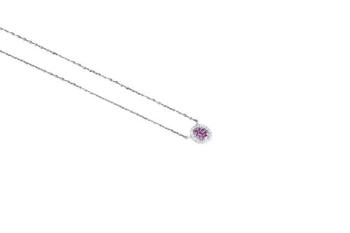 سلسال ذهب مرصع بالالماس و حجر روبي17