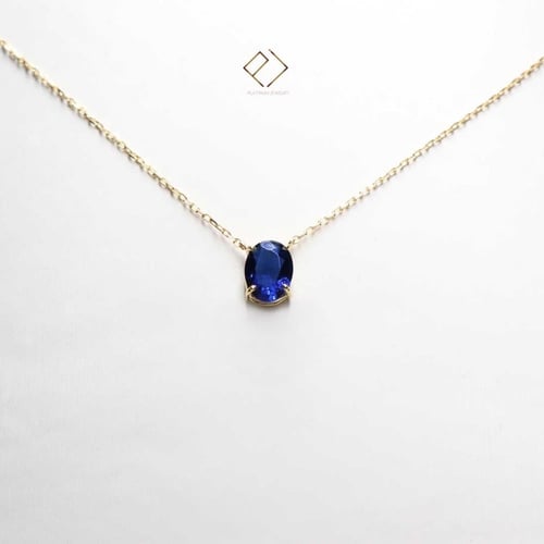 سلسال ذهب و حجر زفير معالج