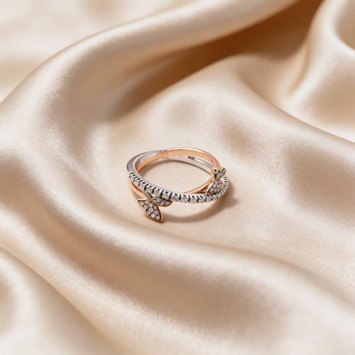 خاتم فراشة ذهب و الماس