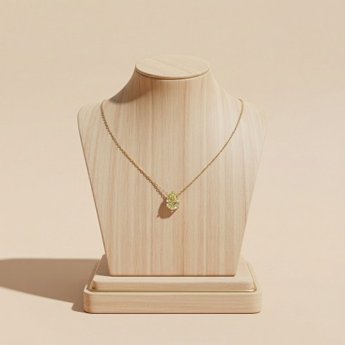 سلسال ذهب و حجر سترين دمعة معالج