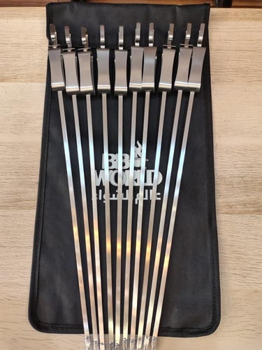 اسياخ شواء غير قابلة للصدأ- 10 اسياخ