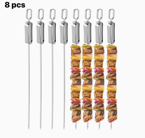 اسياخ شواء غير قابلة للصدأ- 10 اسياخ