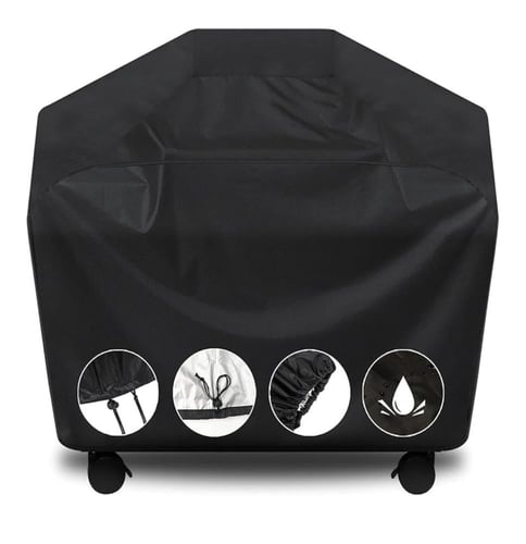 غطاء شواية الفحم اسود عازل (117*61*145)