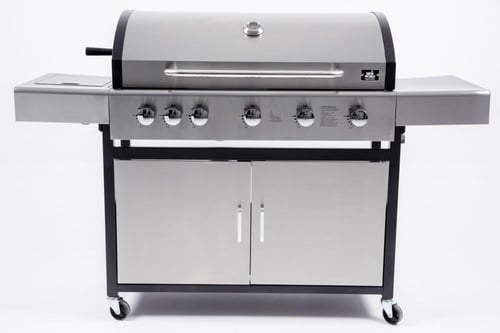 شواية غاز بخمس عيون وعين جانبية وسيخ شواء