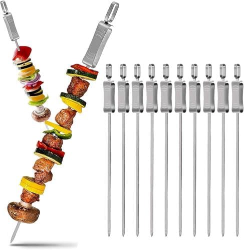 اسياخ شواء غير قابلة للصدأ- 10 اسياخ