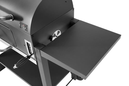 شواية فحم مع رف معدني وعجلات