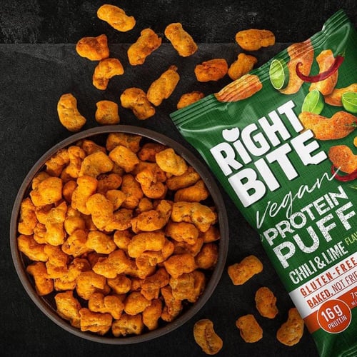 شيبس باف بروتين،ليمون فلفل!،16ج بروتين مناسب للتنش...