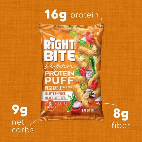 شيبس باف بروتين،خضار!،16ج بروتين مناسب للتنشيف-Rig...