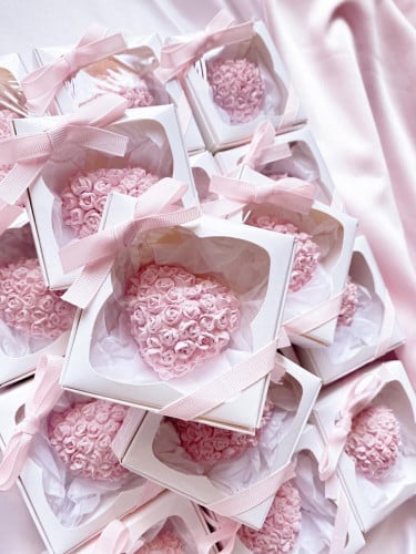 10 حبات توزيعات القلب المورد المعطر