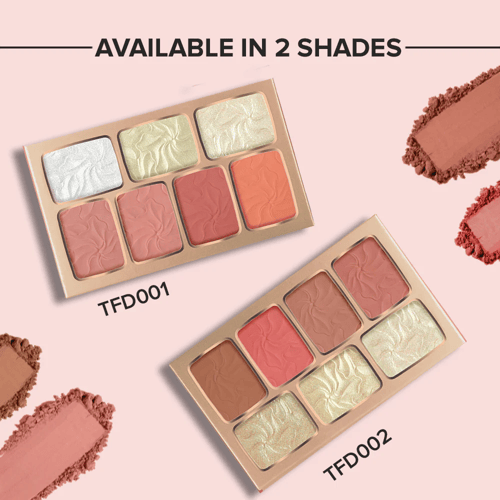 باليت احمر خدود مع هايلايتر- TFD001-كاركتر