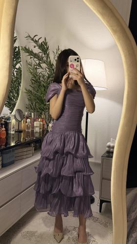 Lavender Crinkle – فستان لافندر كرنكل