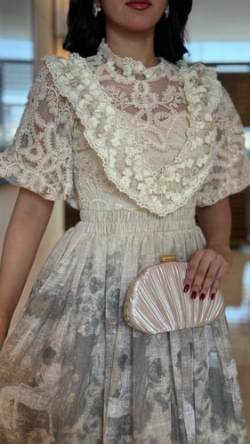 فستان دانتيل راقي