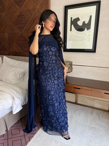 فستان تل كحلي