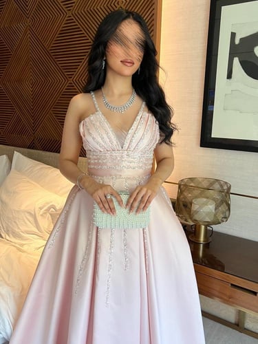 فستان سهره لحمي ميكادو