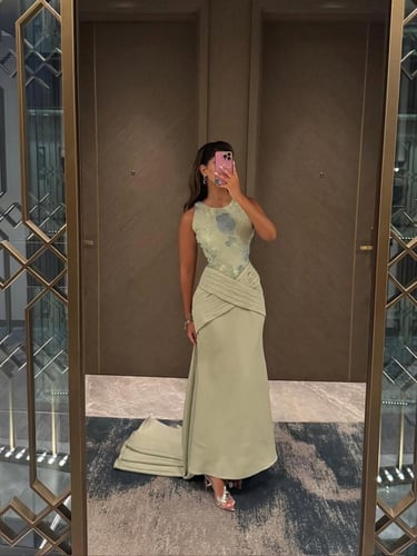 فستان بستاچيا باربي مطرز (Barbie Pistachio Couture...