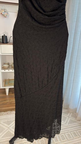 فستان أناقة الدانتيل الأسود