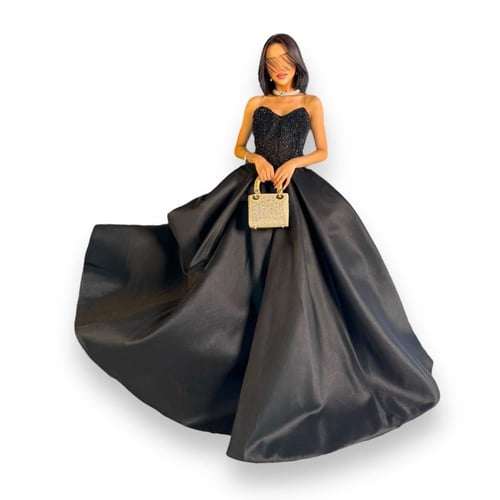 فستان توب اسود