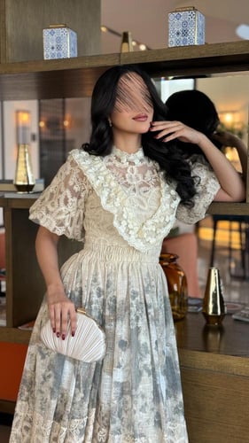 فستان دانتيل راقي