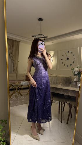 فستان لافندر الملكي