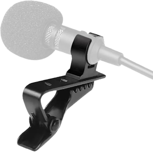 مشبك ميكروفون صغير معدني ربطة عنق أسود 6 مم Mini M...