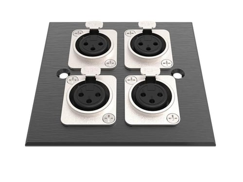 منفذ 4 مدخل مايكروفون لوحة الحائط موصل اشارة احترا...