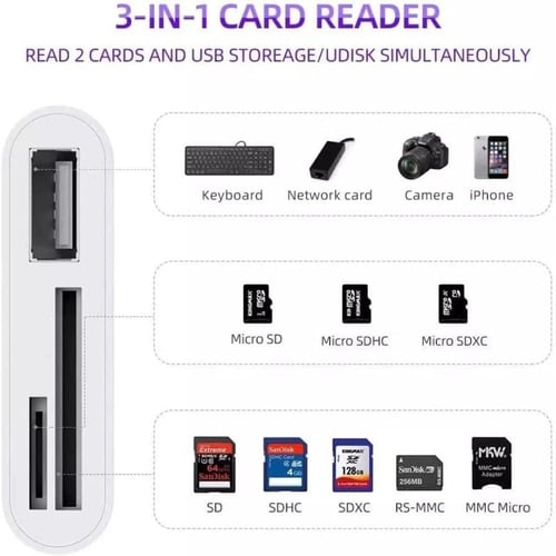 محول نوع سي تي اف قارئ بطاقة ذاكرة وكاتب فلاش مدمج...
