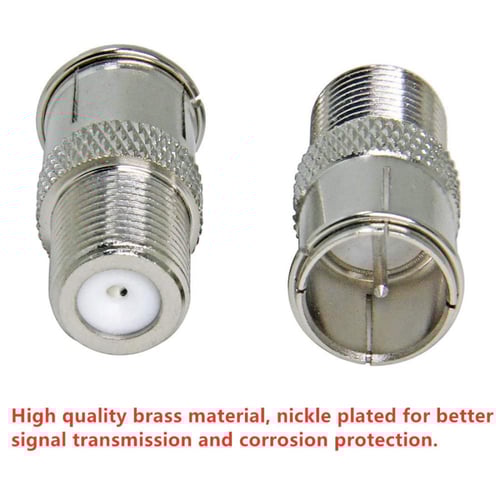 عبوة 10 قطع موصل محوري هوائي سريع التوصيل RF Femal...