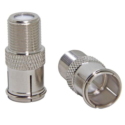 عبوة 10 قطع موصل محوري هوائي سريع التوصيل RF Femal...