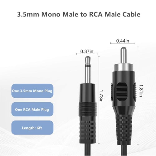 كابل 3.5 ملم إلى RCA جودة ممتازة بطول 1.5 متر Cabl...