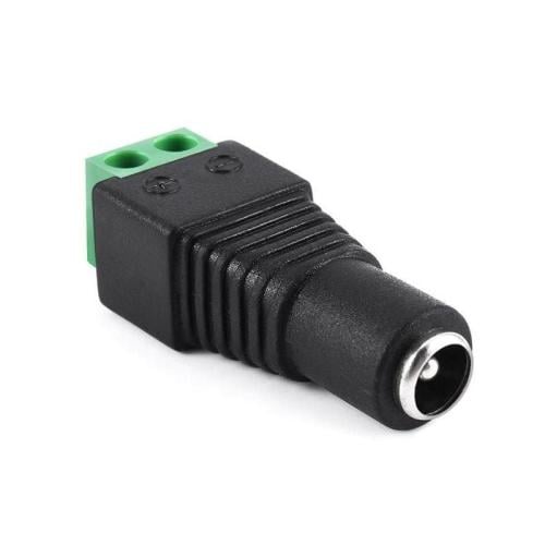 محول تيار مستمر من 2.1 ملم انثى إلى برغي DC Plug F...