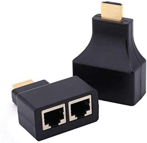 موصل موسع شبكة مزدوج ار جيه 45 تمديد 30 متر RJ45 t...