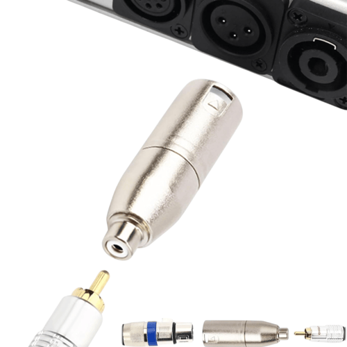 مقبس اديو صوت الى أكس ال ار Adapter RCA to XLR Mal...