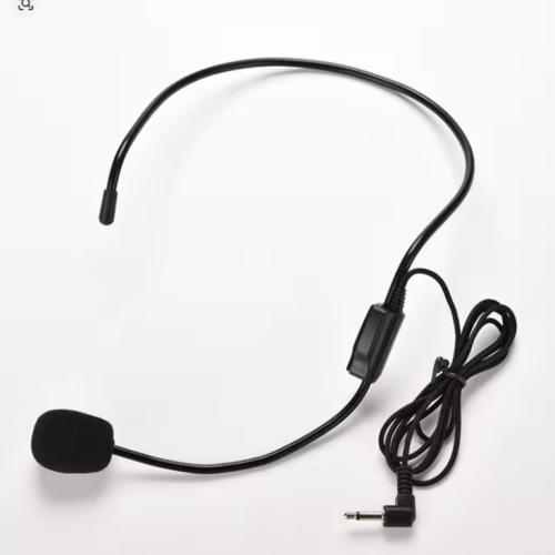 ميكروفون سماعة محموله مثبت على الرأس سلكي 3.5 ملم...